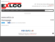 Tablet Screenshot of exlco.ca